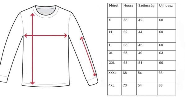 SZUBLIMÁLHATÓ FEHÉR HOSSZÚ UJJÚ PÓLÓ - Image 3