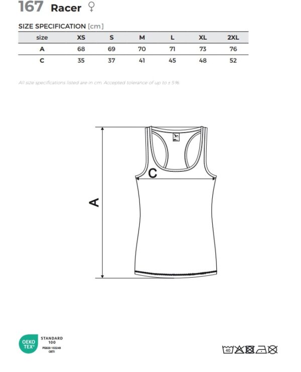 Malfini Racer szublimálható női atléta - Image 4