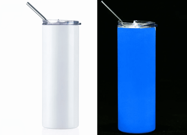 SZUBLIMÁLHATÓ VILÁGÍTÓ FÉM POHÁR SZÍVÓSZÁLLAL 600ML - Image 2
