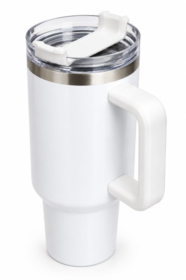 SZUBLIMÁCIÓS FEHÉR UTAZÓ TUMBLER – 1200ml - Image 2
