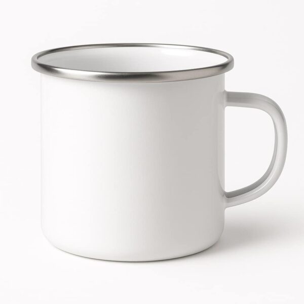 SZUBLIMÁLHATÓ ZOMÁNCOZOTT FÉM BÖGRE VÁLASZTHATÓ SZÍNŰ PEREMMEL - Image 5