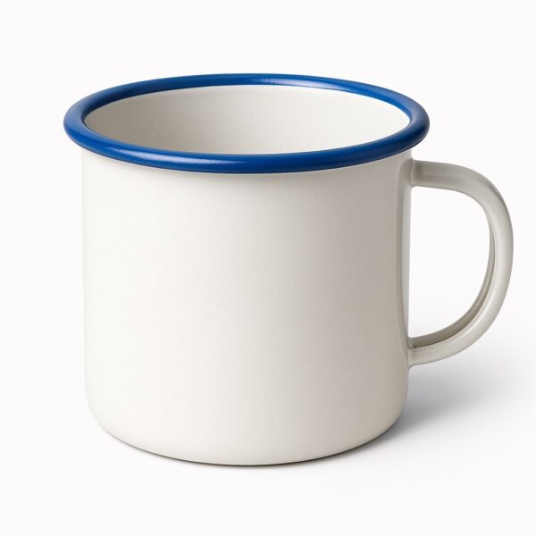 SZUBLIMÁLHATÓ ZOMÁNCOZOTT FÉM BÖGRE VÁLASZTHATÓ SZÍNŰ PEREMMEL - Image 3