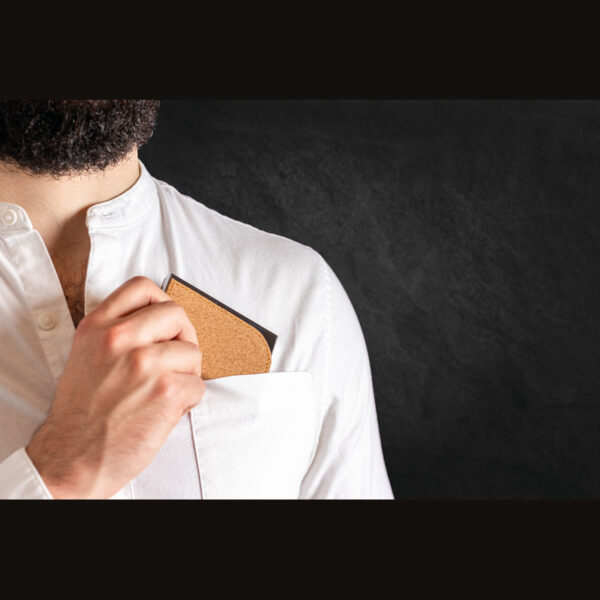 Fém névjegykártyatartó parafa felülettel - Image 7