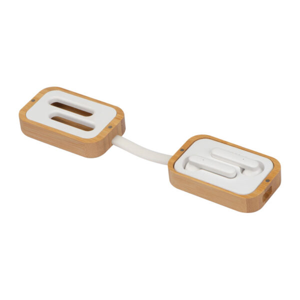Barcelona Bluetooth fülhallgató bambusz dobozban - Image 3