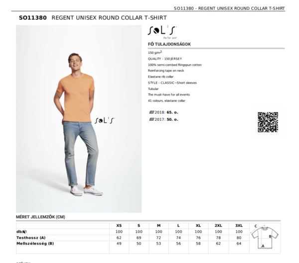 SOL'S REGENT - UNISEX KÖRNYAKÚ PÓLÓ - Image 2