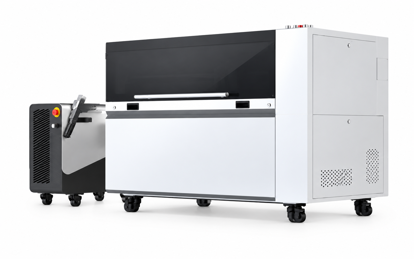 GM HYBRID 1390 5IN1 – 1200W FIBER + 130W CO₂ lézervágó, lézerhegesztő, lézergravírozó