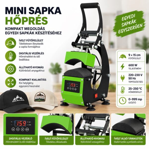 AUPLEX MINI SAPKA HŐPRÉS - Image 2
