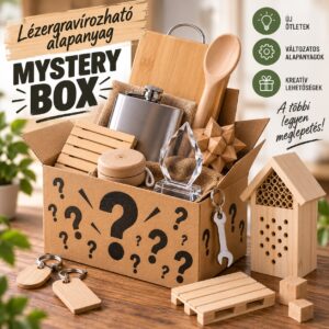 Lézergravírozható alapanyag Mystery Box