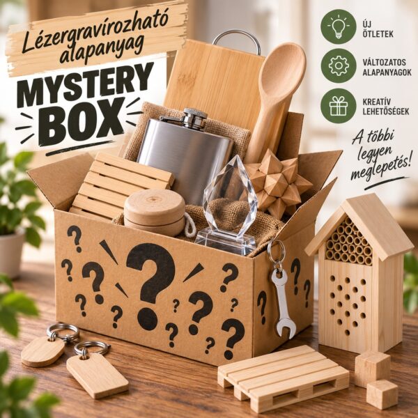 Lézergravírozható alapanyag Mystery Box
