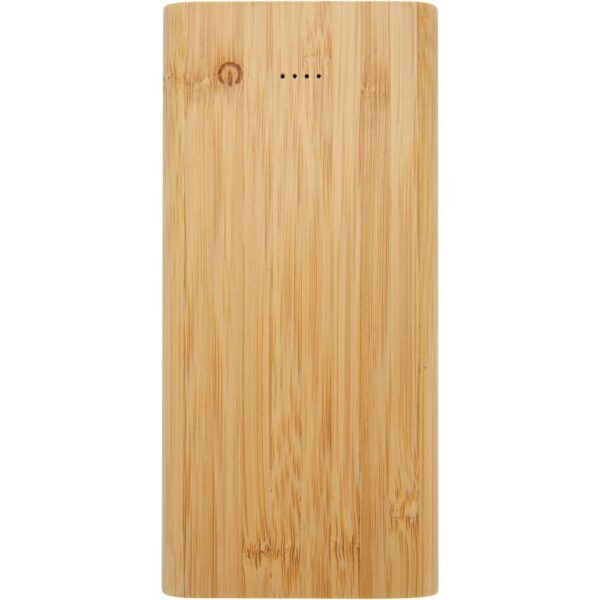 Gravírozható Tulda 10 000 mAh bambusz powerbank, díszdobozban - Image 4